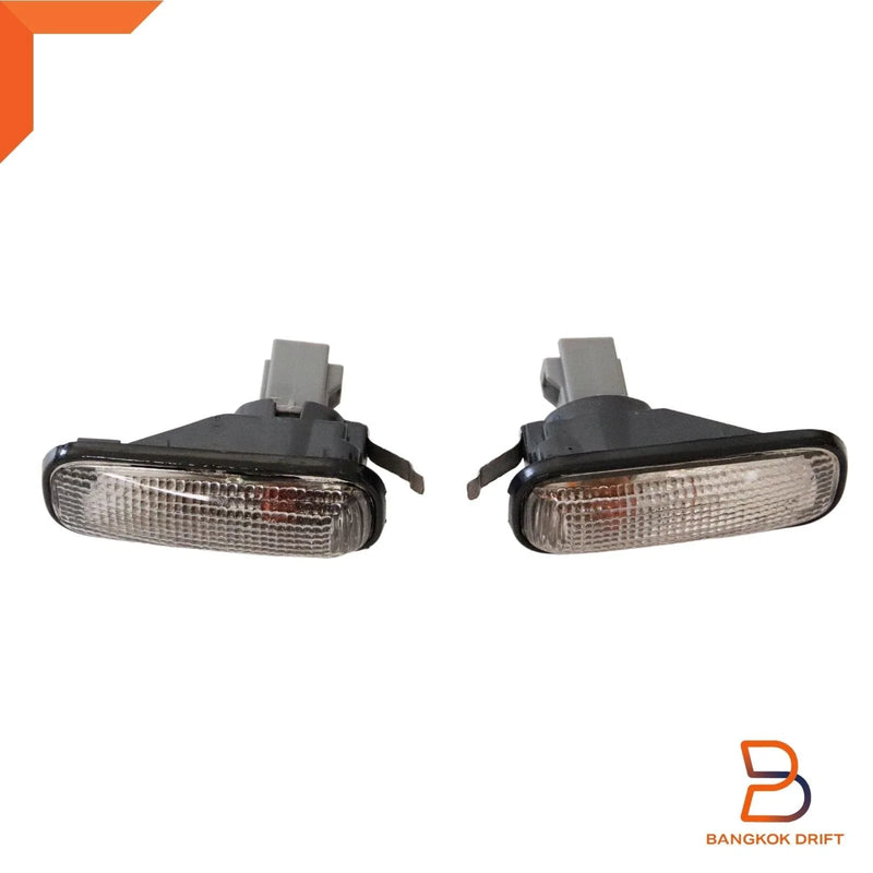 Honda Accord LH+RH Clear Lens Side Marker Turn Signal Lights (1992-1995)