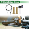 Motorcycle 7/8" 22mm Hand Grips Rubber Khaki