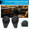Nissan Patrol Black Leather Transfer Case & Gear Shift Knobs (1997-2016)