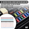 Car Circuit 12V Mini Fuse Tap w/ 10 x 15A 40A ATM APM Blade Fuses