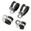 Brake Pipe Tube Cable Mounting Bracket 42pcs Rubber Lined Steel P Clips