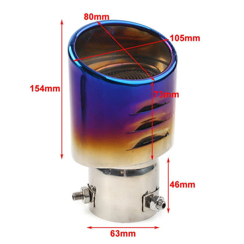 Car Accessories Stainless Steel Rear Exhaust Pipe Tail Muffler Tip