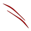 Alfa Romeo Giulia Red Headlight Eyebrow Eyelids Cover Trim (2015-2024)