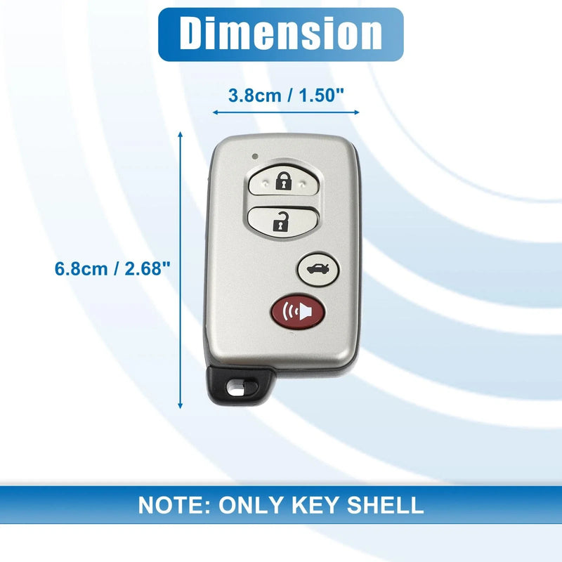 Toyota Avalon 4 Button Key Fob Remote Control Case Shell (2007-2012)