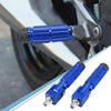 Make Model 1 Pair 8mm Aluminum Alloy Rearset Fold Footrest Footpeg Blue