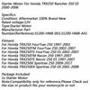 Honda TRX250 FourTrax 250 Electric Motor (2001-2006)