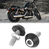Motorcycle Car 4 x Plate Bolts Screws Silver Tone Black Hex Head Fixing