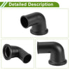 Chevy SBC BBC Black 90�� Swivel Water Neck Thermostat Housing