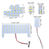 Toyota Harrier 6000K 5050SMD Dome Light Set (2014-2020)