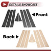 Nissan Rogue (2008-2013) Carbon Fiber Black 8 Pcs Door Pillar Window Trim