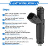 Ford Ranger (2001-2003) 3.0L Black 6 x Fuel Injectors