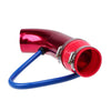 AC Red Aluminum Induction Pipe for Car Cold Air Intake Filter System