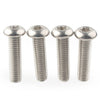 Harley Touring Dyna Steel Chrome Triple Clamp Yoke Bolt Screw Kit