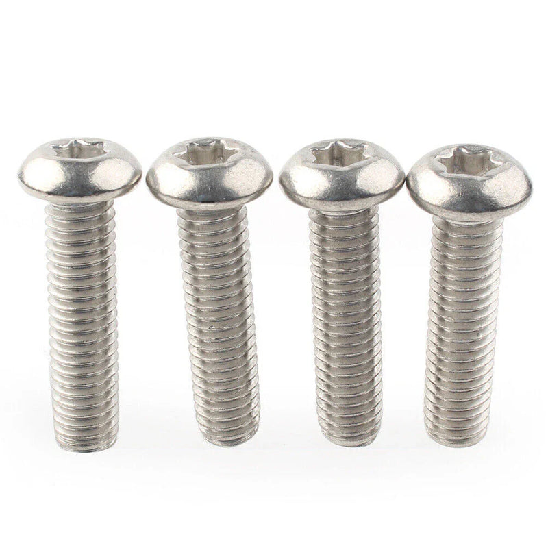 Harley Touring Dyna Steel Chrome Triple Clamp Yoke Bolt Screw Kit