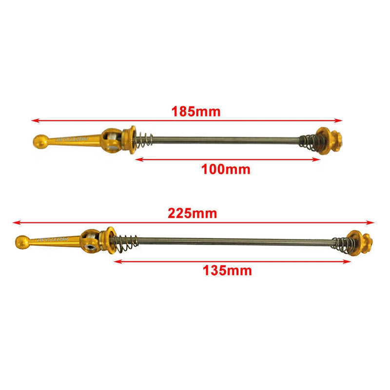 MTB Road Bike Super Light Titanium Quick Release Skewers (Fits Various Models)