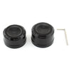 Harley Softail (2018-2023) Black Rear Axle Bolt Nut Cap Covers