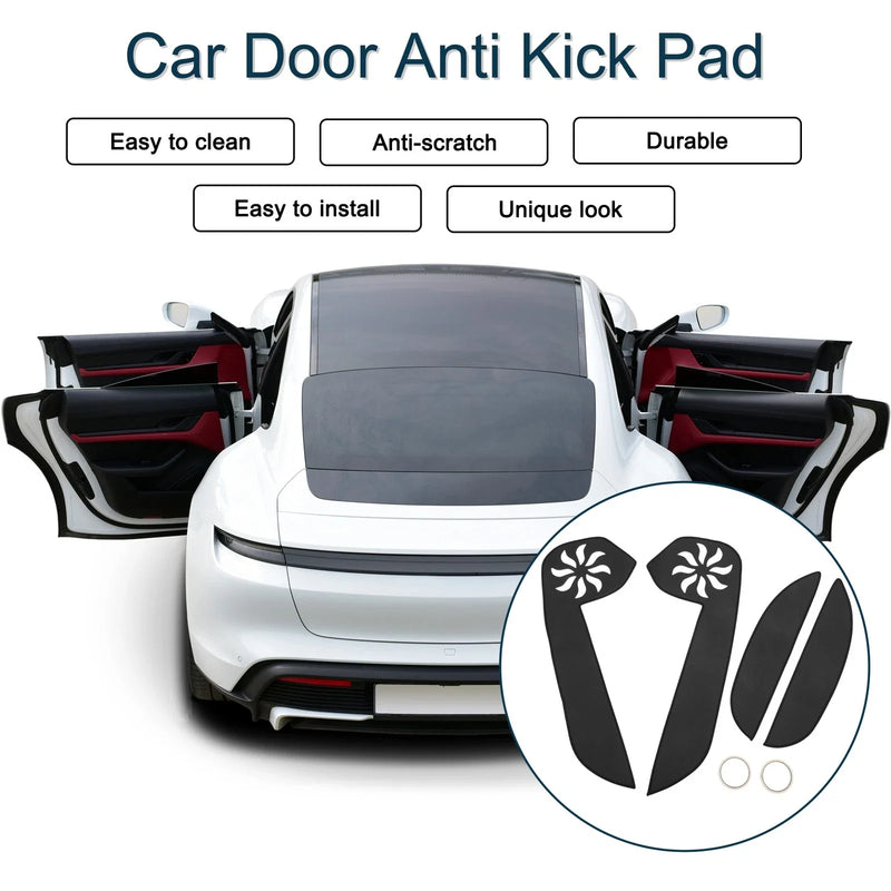 Toyota Camry (2012) - Black Car Door Anti Kick Pad Sticker Protector