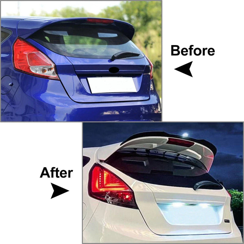 Ford Fiesta ST-Line ABS Glossy Black Rear Roof Spoiler (2008-2017)