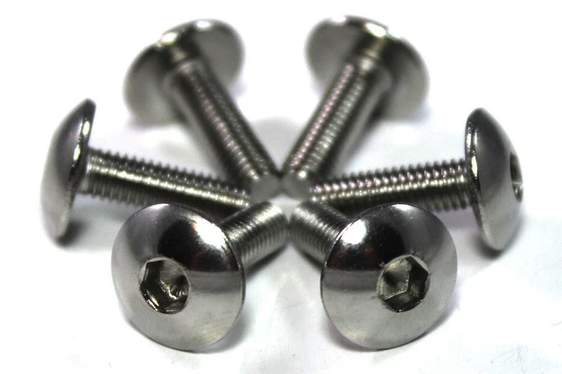 Kawasaki 10x Kawasaki Fairing Bolts m5 x 16mm Mushroom Button Allen Head