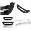 Mercedes-Benz W204 C-Class Chromium Fog Lamp Covers (2012-2014)
