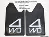 Universal Car Truck Black Rubber 4WD 4X4 Off-Road Mud Flaps Splash Guards
