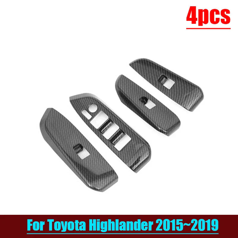 Toyota Highlander Carbon Fiber Window Lift Panel Trim (2015–2019)