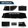 Toyota Hiace (2004-2024) - Black 1 Set Dashboard Cover Mat