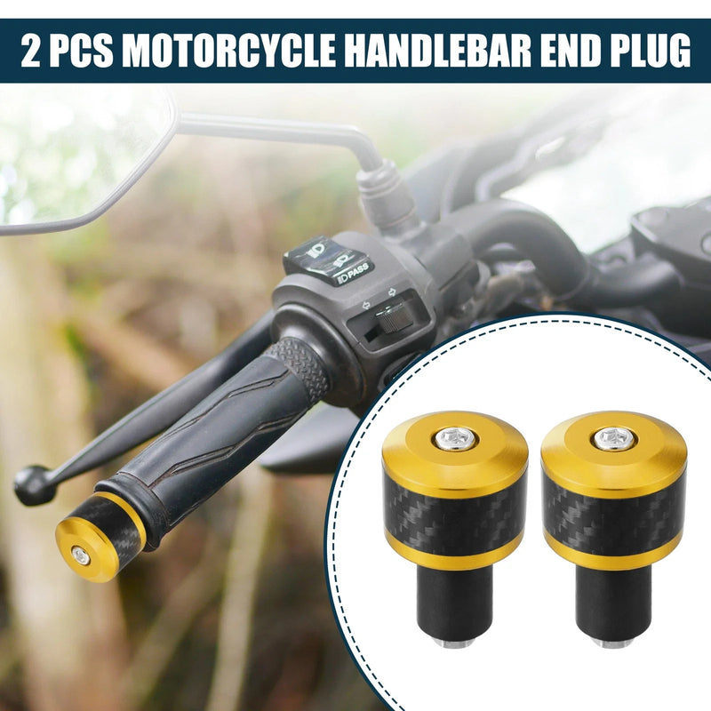 Motorcycle 2 x Front 18-20mm Handlebar End Plugs
