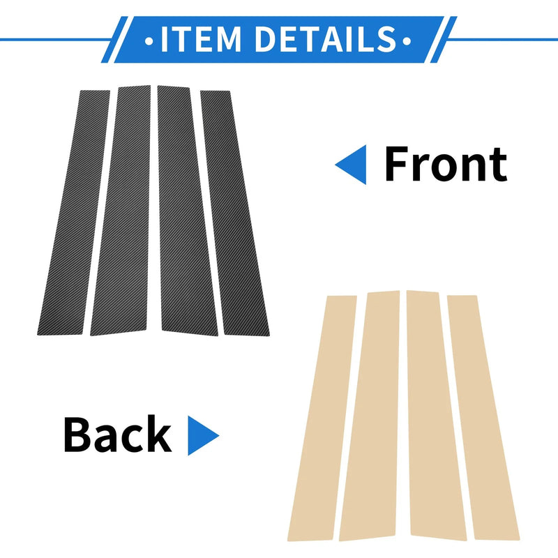 Mitsubishi L200 4 Pcs Door Pillar Window Trim (2006-2015)