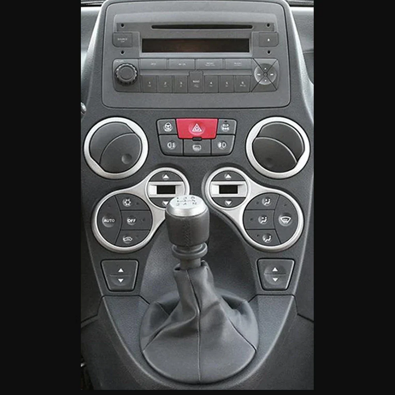 Stereo Trim Kit 2 DIN Fascia ABS Construction Supports Aftermarket Head Units