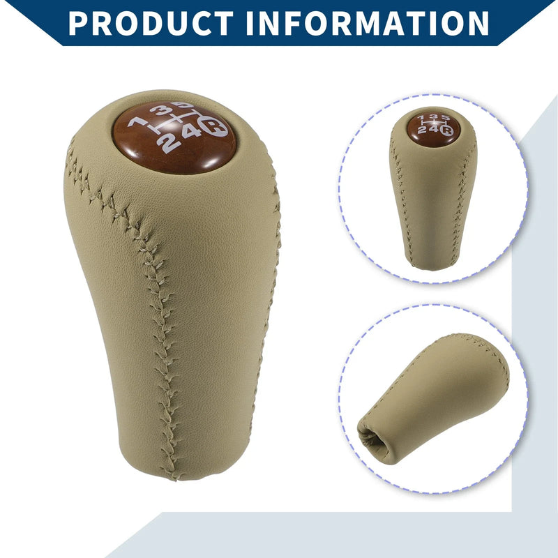 Toyota 4Runner (1993-2001) Brown Leather 5 Speed Manual Gear Shift Knob