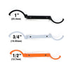 Automotive Repair and Electrical Conduit 3 x Lock Nut Wrench