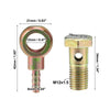 Motorcycle M12x1.5 Banjo Bolt Kit with Copper Washers