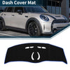BMW Mini Cooper (MINI) Black Blue Dash Cover Mat (2014-2024)