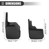 Jeep Wrangler Car Mud Flaps Splash Guards  Black (2007-2018)
