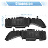 Hyundai Accent (2012) - Plastic Black, 1 Pair Front Bumper Bracket
