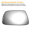 Jeep Grand Cherokee Left Right White Mirror Glass Pair w/ Back Heated
