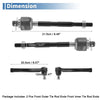 Suzuki Swift 4 x Front Inner Outer Tie Rod Ends (2004-2009)
