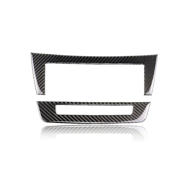 Benz C-Class 2011-2014 Carbon Fiber Car Stereo CD Control Panel Cover Trim