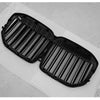 BMW X7 G07 M50i 2019-2022 Gloss Black Dual Slats Front Bumper Kidney Grille
