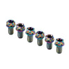 Bicycle Motorcycle 6pcs M6x20mm Titanium Torx Head Flange Screws