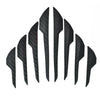 Car 8pcs Car Edge Protector Strip Bumper Axe Shape Anti-Scratch Cover
