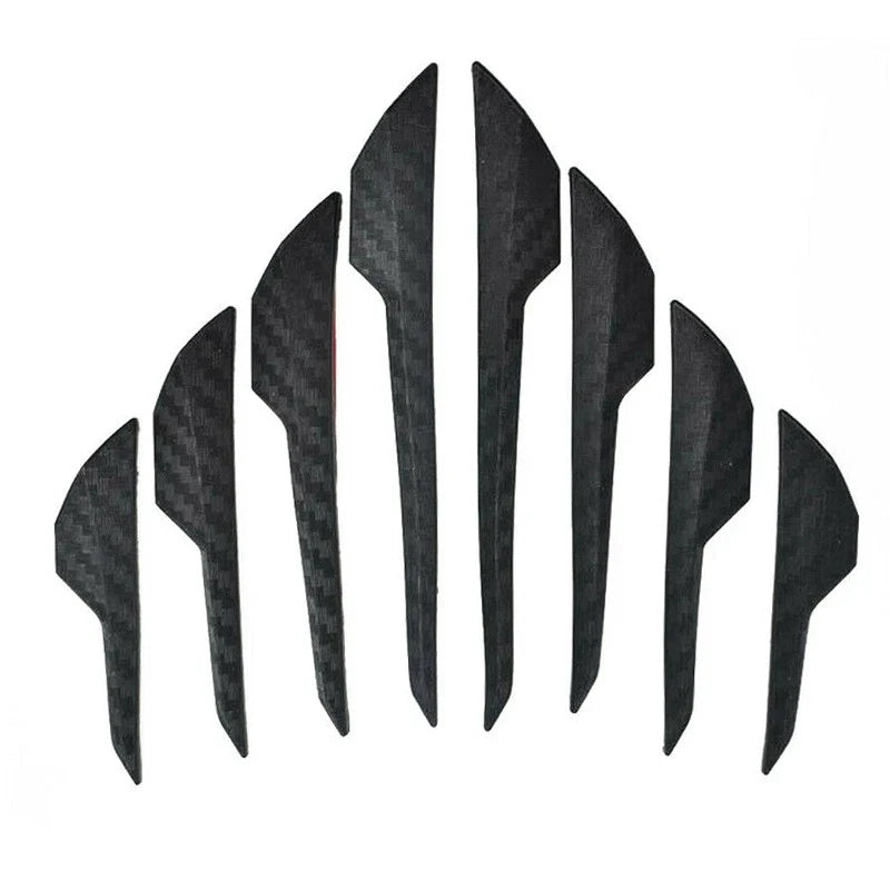 Car 8pcs Car Edge Protector Strip Bumper Axe Shape Anti-Scratch Cover