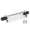 Car Ground Distribution Block Red & Black 100A Bus Bar Covers