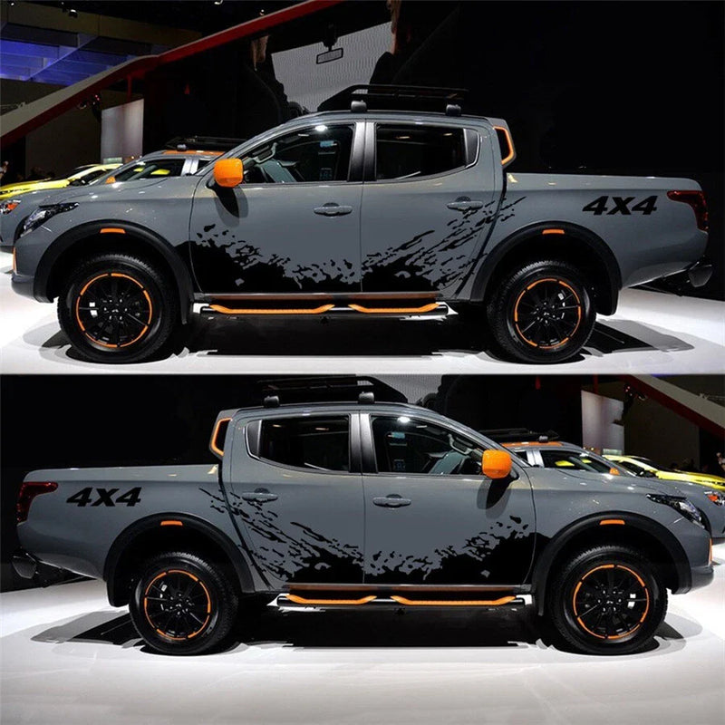 Car Universal 4x4 Side Body Decal Splash Graphic Vinyl Sticker
