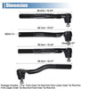 Jeep Grand Cherokee 4 x Front Lower Upper Tie Rod End Links (1999-2004)