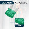 30A Mini Blade Fuses - Durable Short Circuit Protection - 100 Pcs