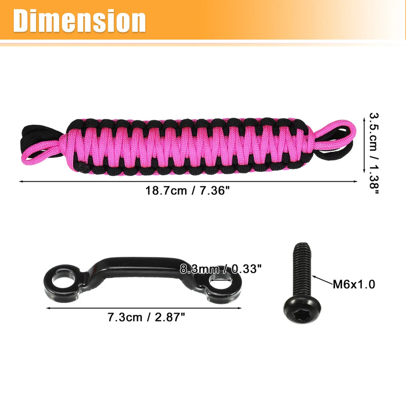 Jeep Wrangler JK JL (2018-2023) Black Pink Car Door Limiting Straps
