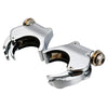 Harley V Rod VROD, Sportster XL1200X 49mm Chrome Windshield Clamps (02-10)