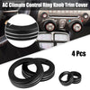 Chevrolet Camaro 4 x Black Aluminum Center Control Ring Knob Covers